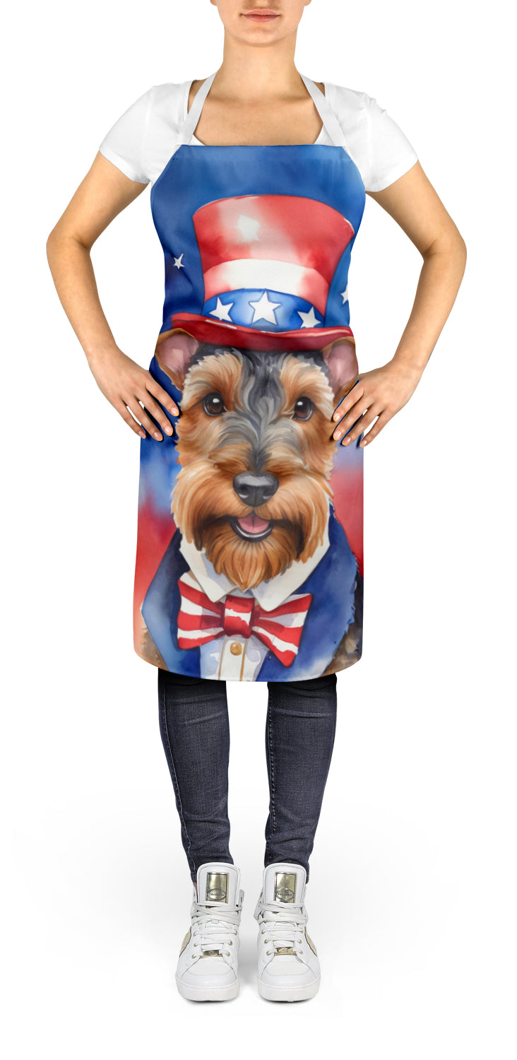 Welsh Terrier Patriotic American Apron