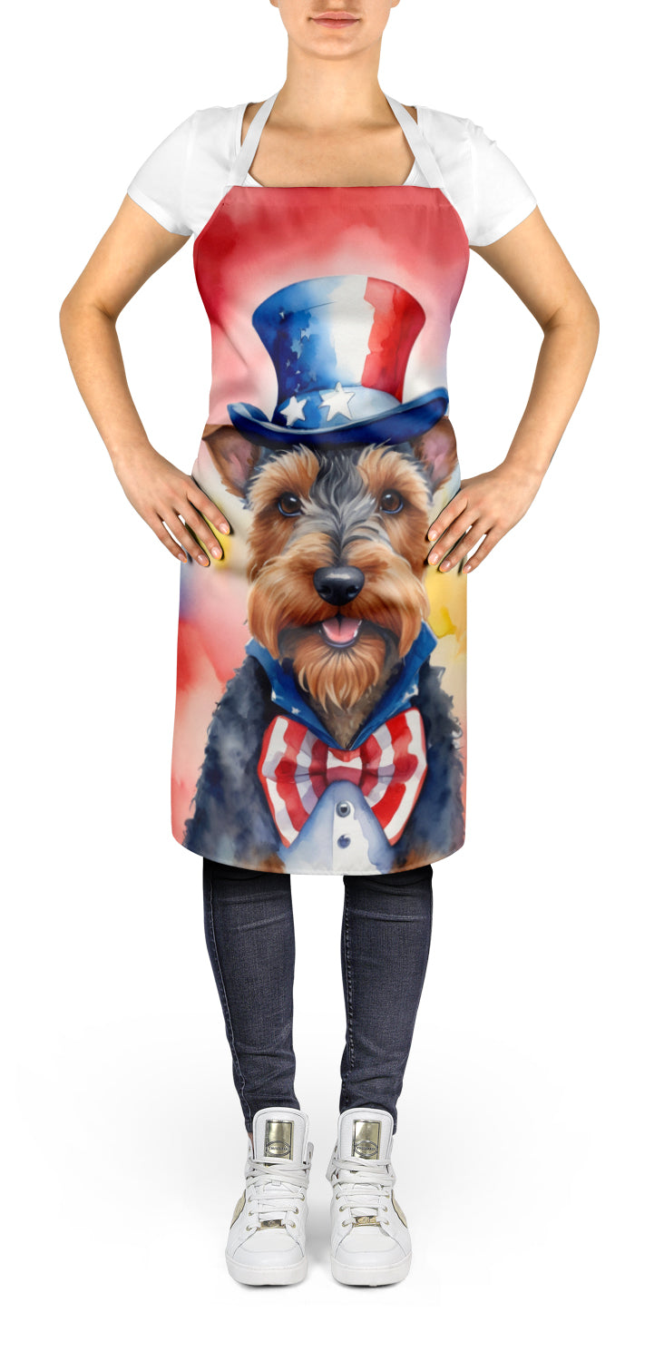 Welsh Terrier Patriotic American Apron