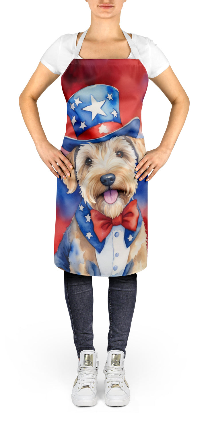 Wheaten Terrier Patriotic American Apron