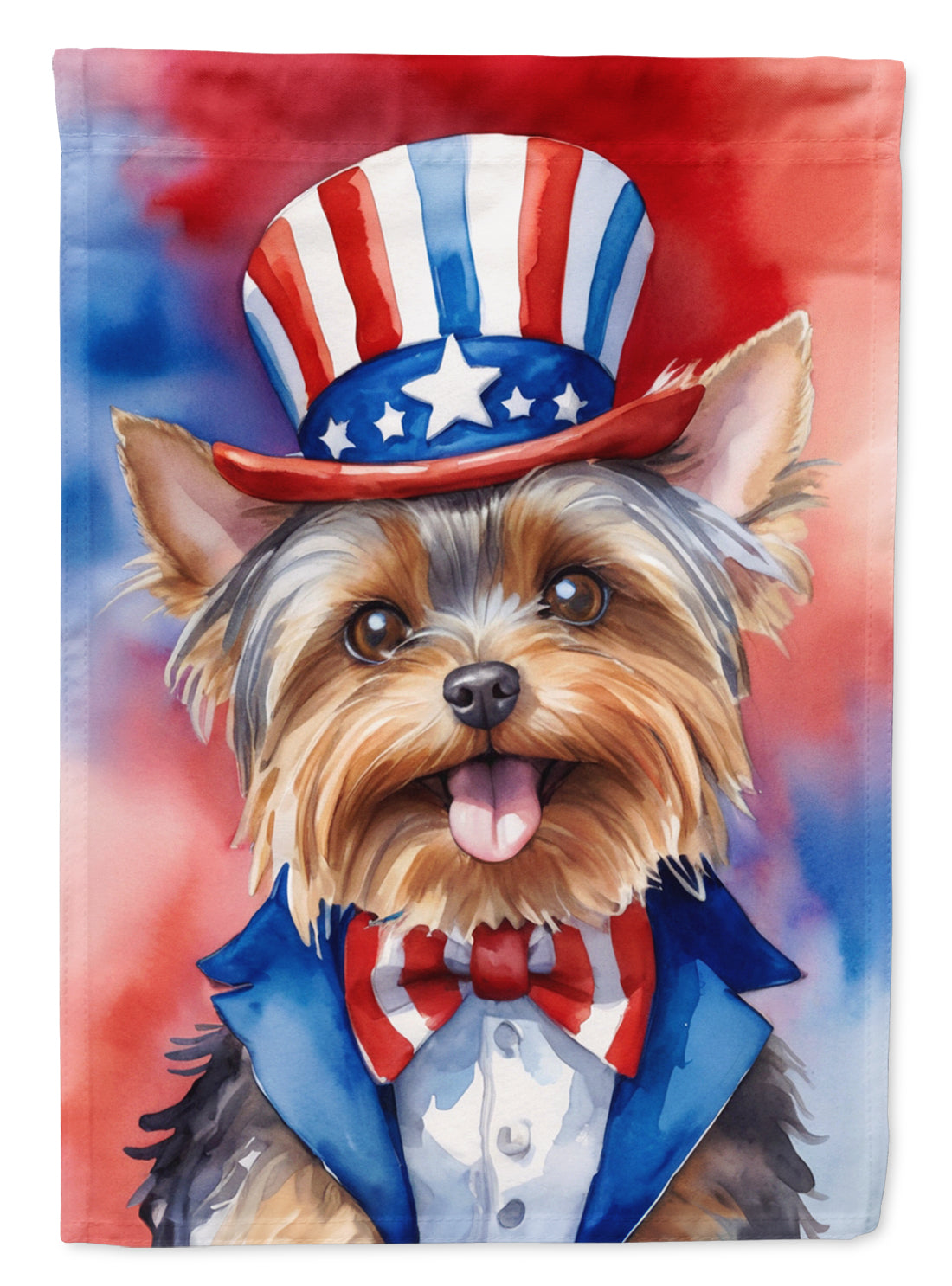 Buy this Yorkshire Terrier Patriotic American House Flag