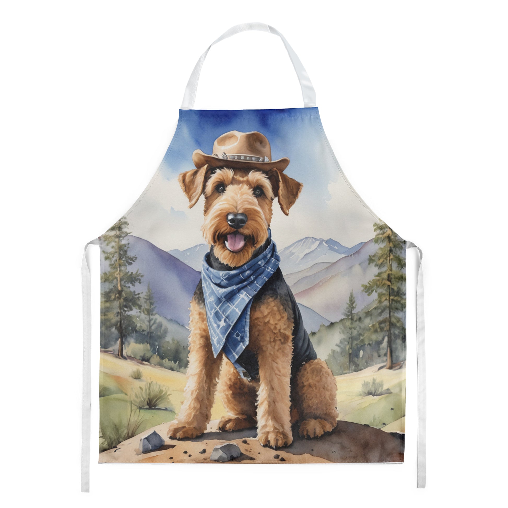 Buy this Airedale Terrier Cowboy Welcome Apron