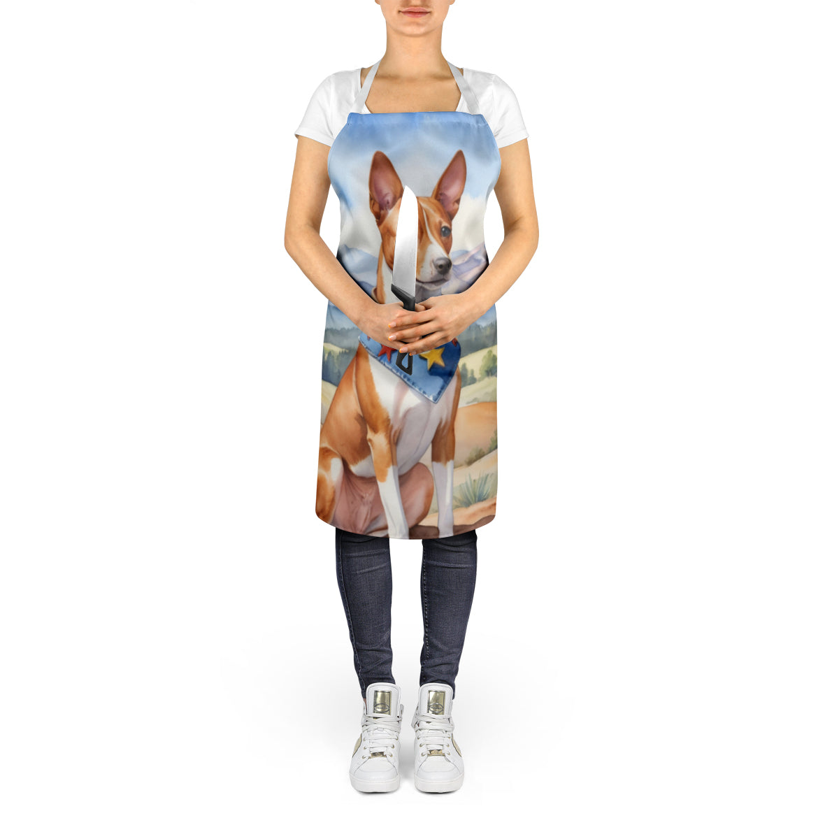 Basenji Cowboy Welcome Apron