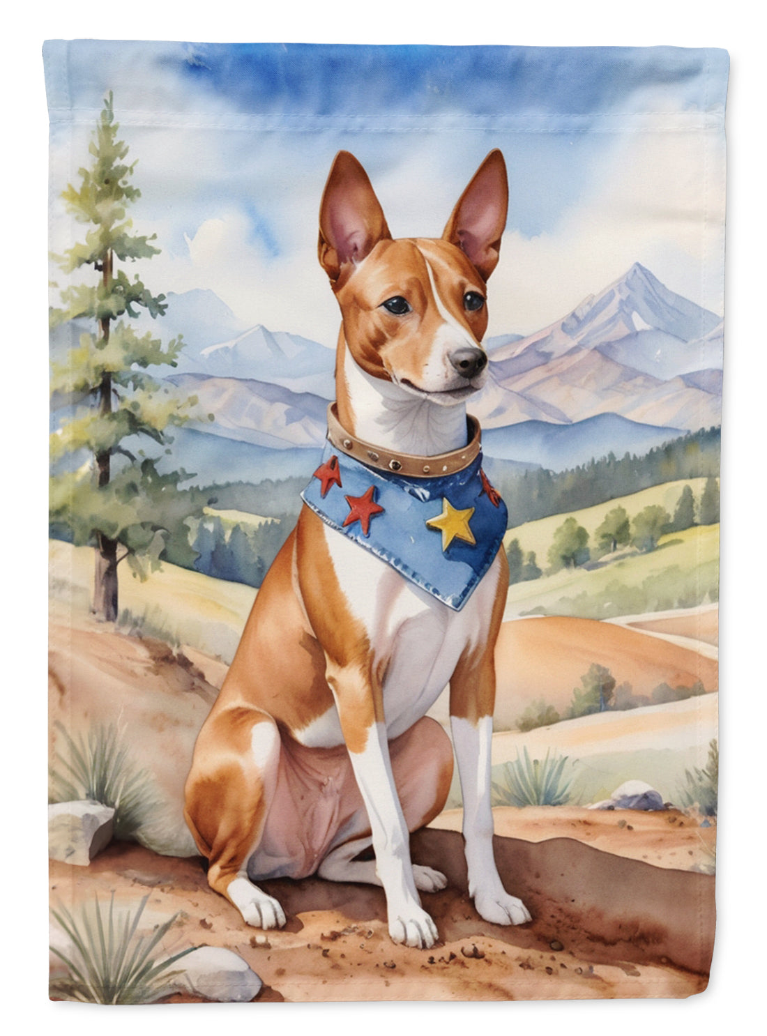 Buy this Basenji Cowboy Welcome House Flag