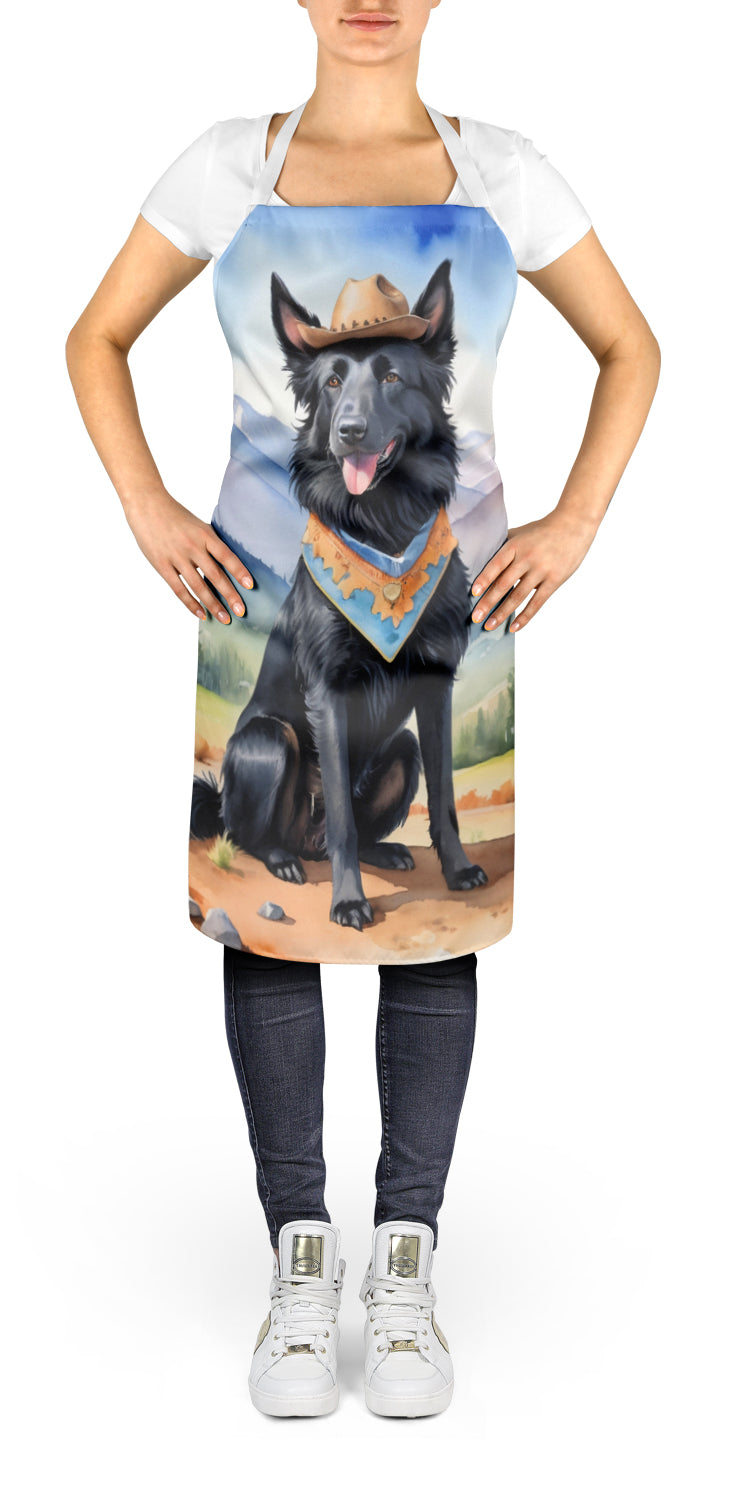 Belgian Sheepdog Cowboy Welcome Apron