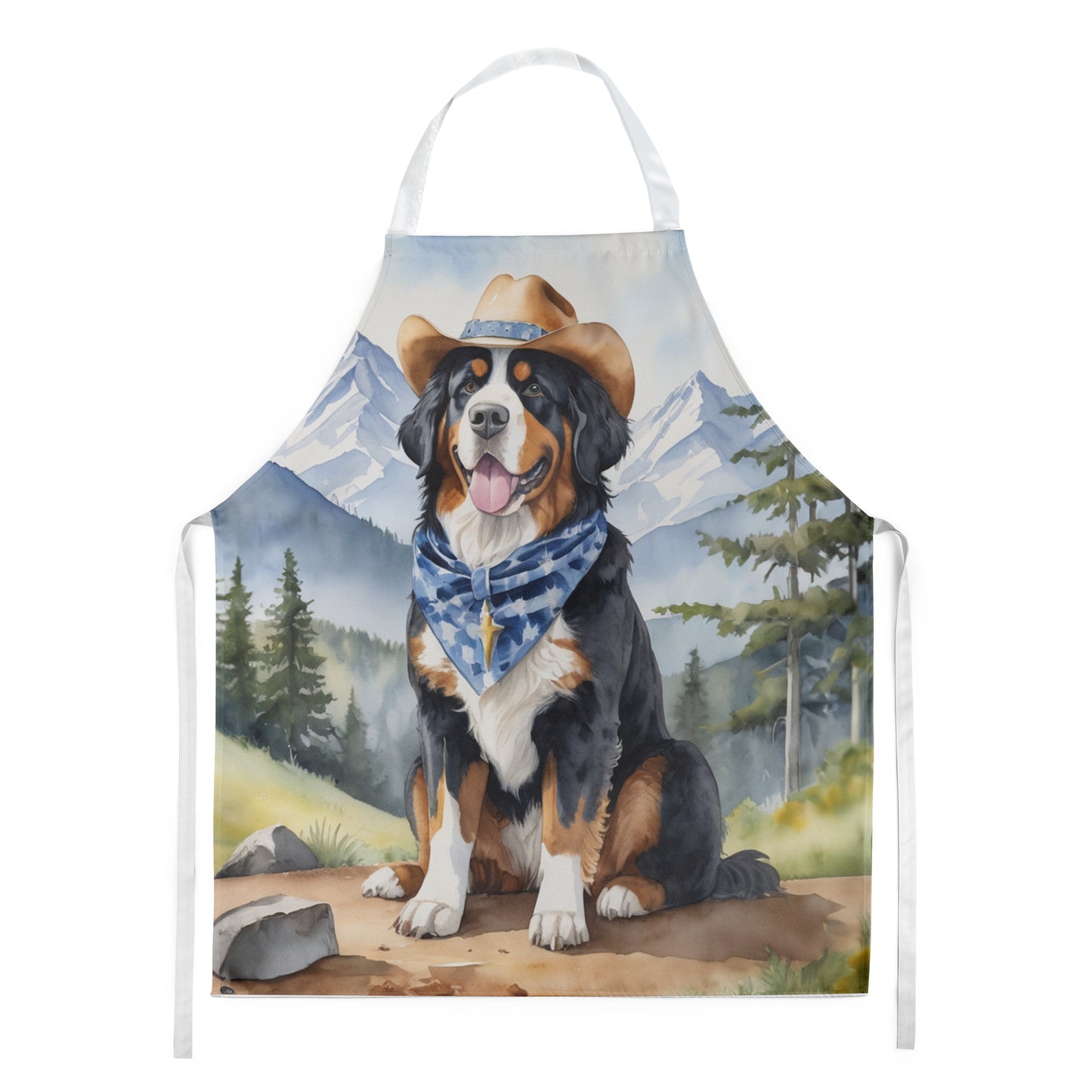 Buy this Bernese Mountain Dog Cowboy Welcome Apron