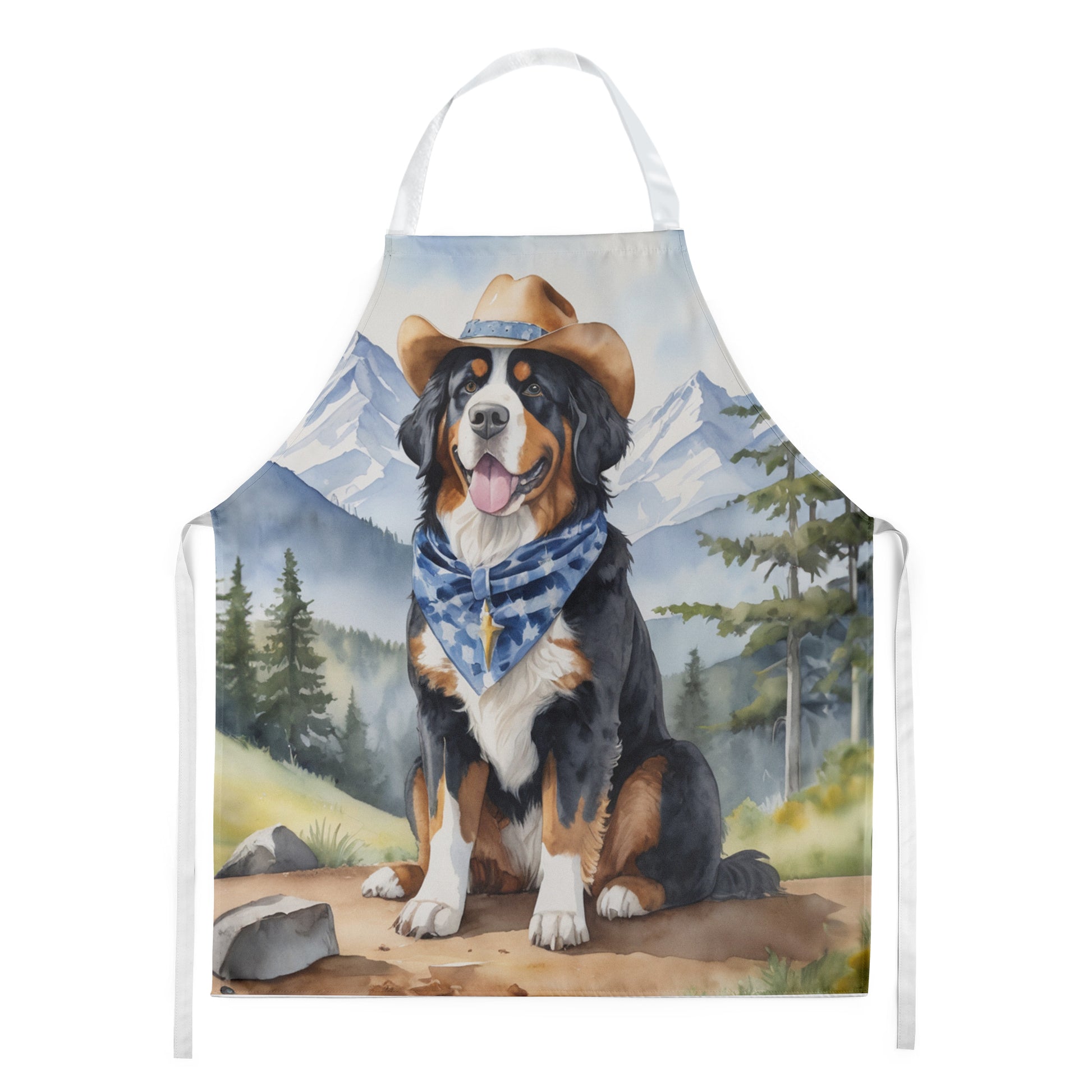 Buy this Bernese Mountain Dog Cowboy Welcome Apron