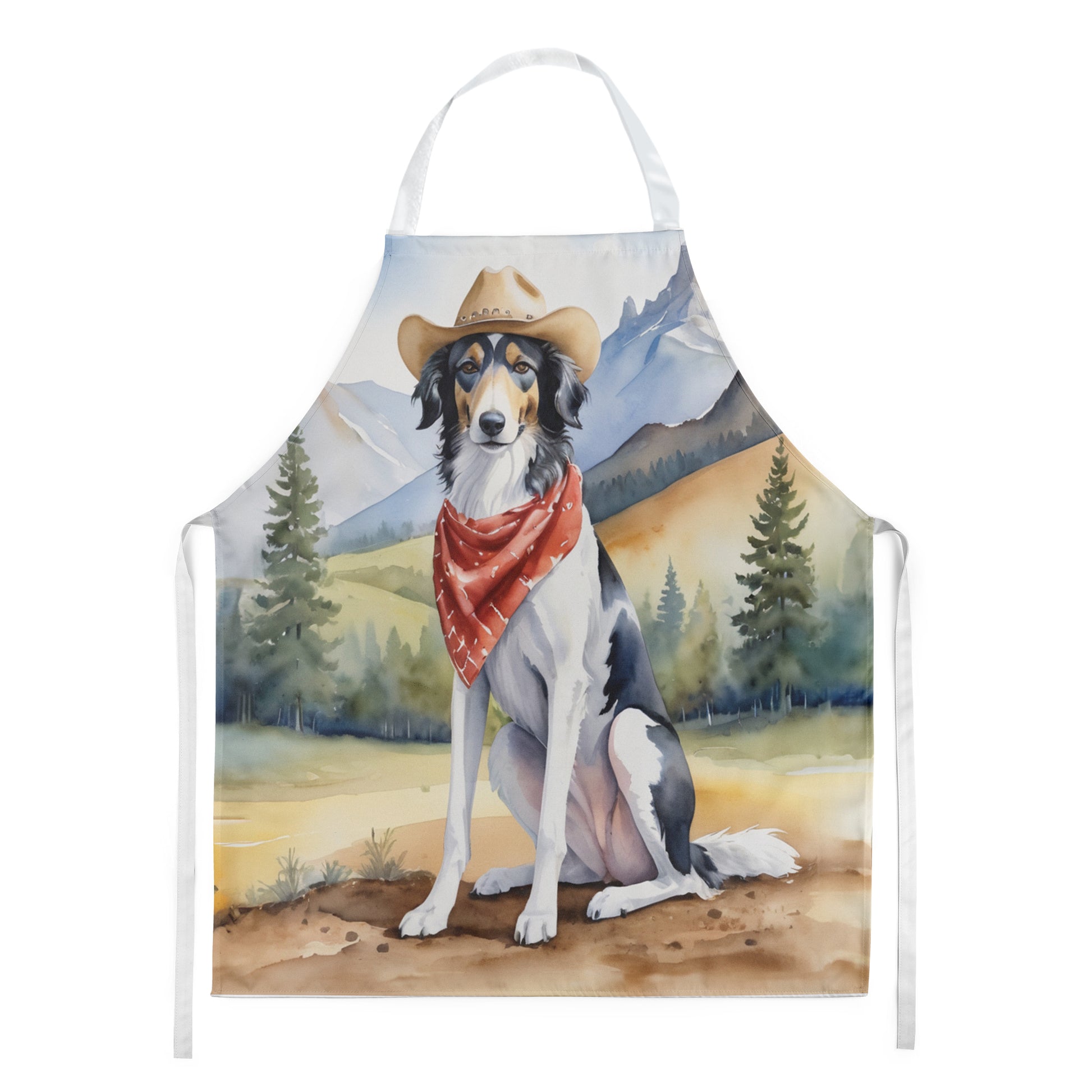 Buy this Borzoi Cowboy Welcome Apron