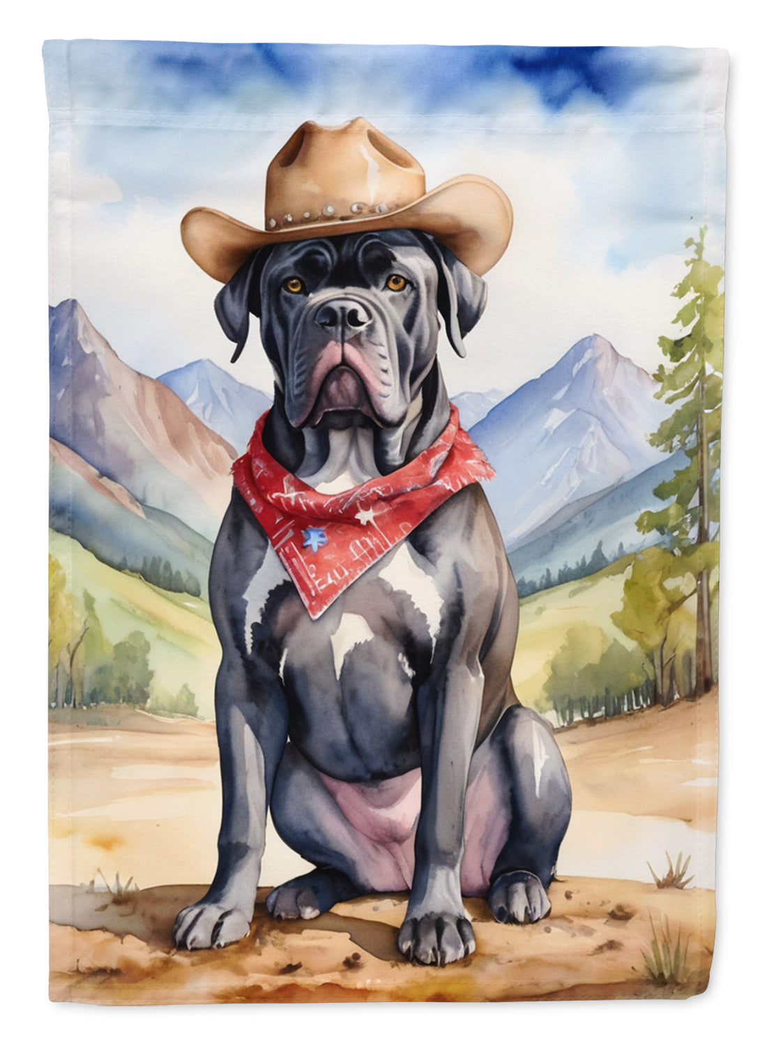 Buy this Cane Corso Cowboy Welcome Garden Flag