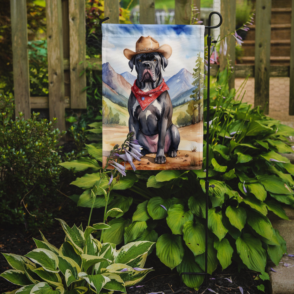 Cane Corso Cowboy Welcome Garden Flag