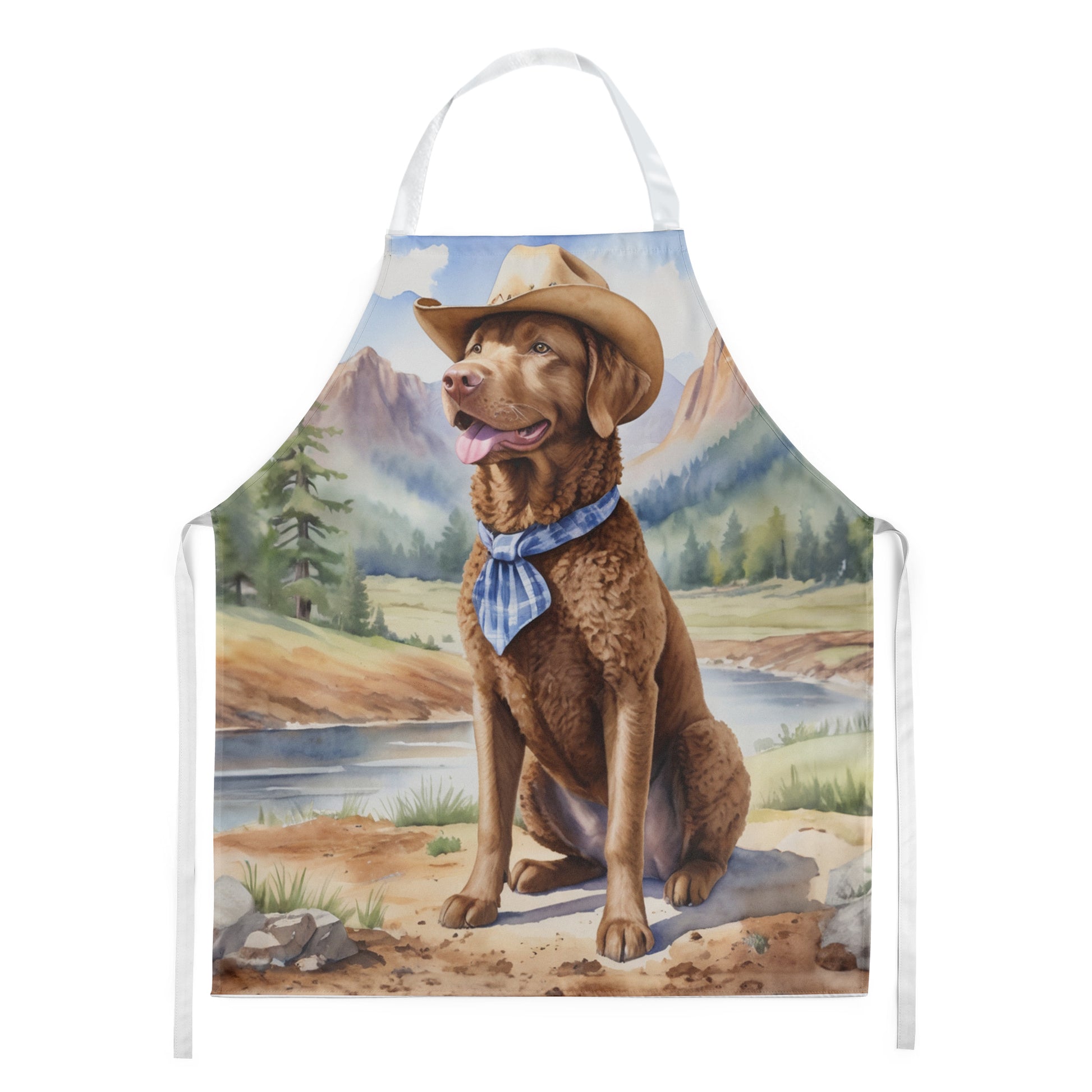 Buy this Chesapeake Bay Retriever Cowboy Welcome Apron