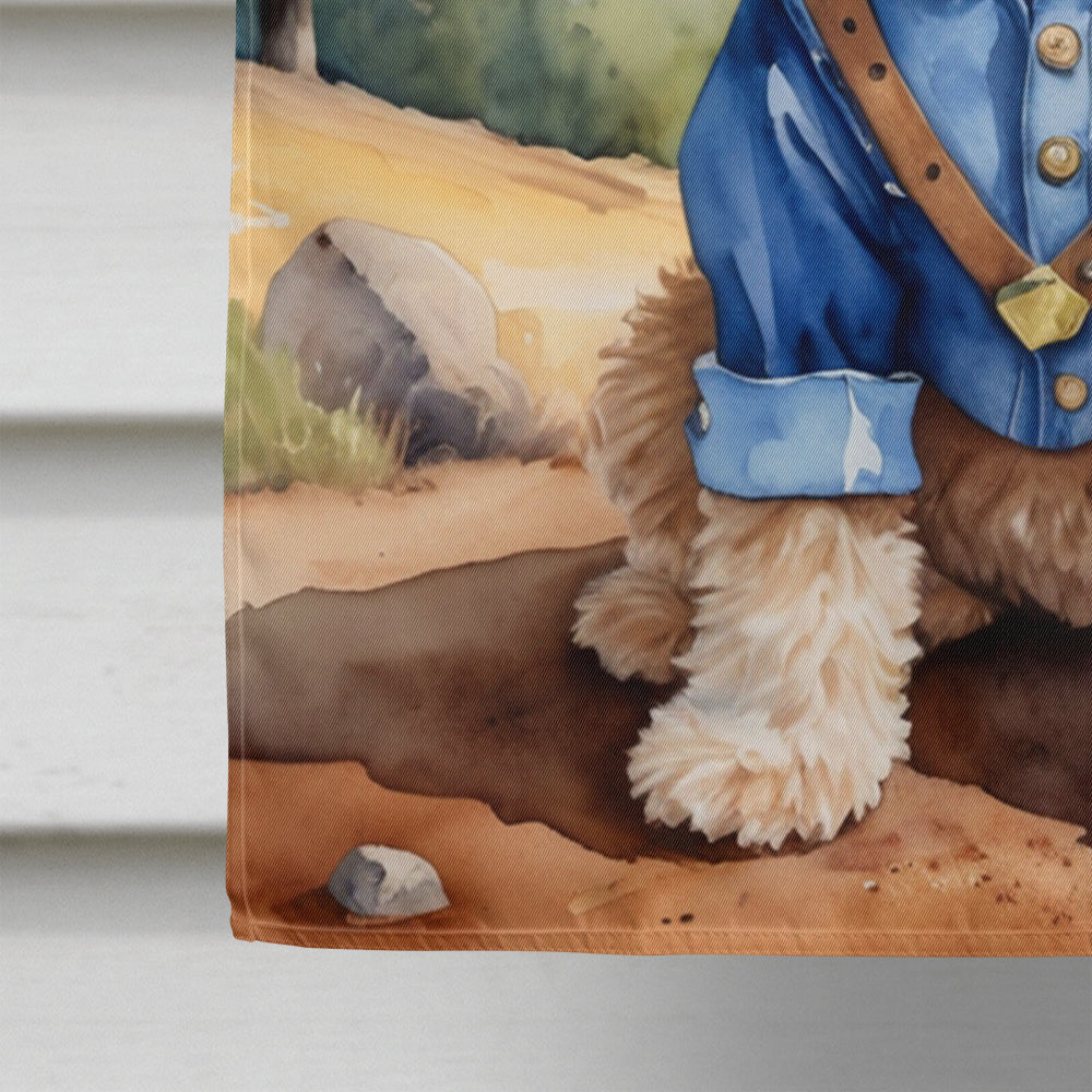 Cockapoo Cowboy Welcome House Flag