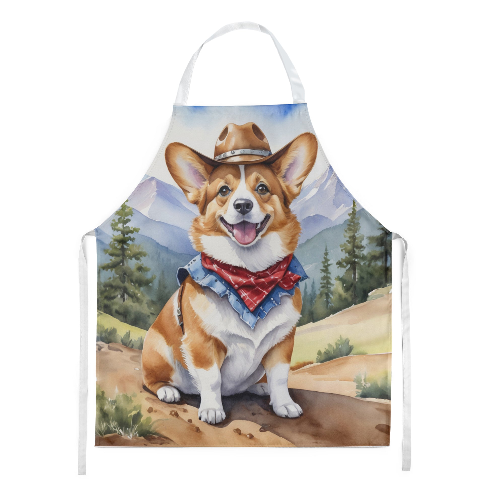 Buy this Corgi Cowboy Welcome Apron