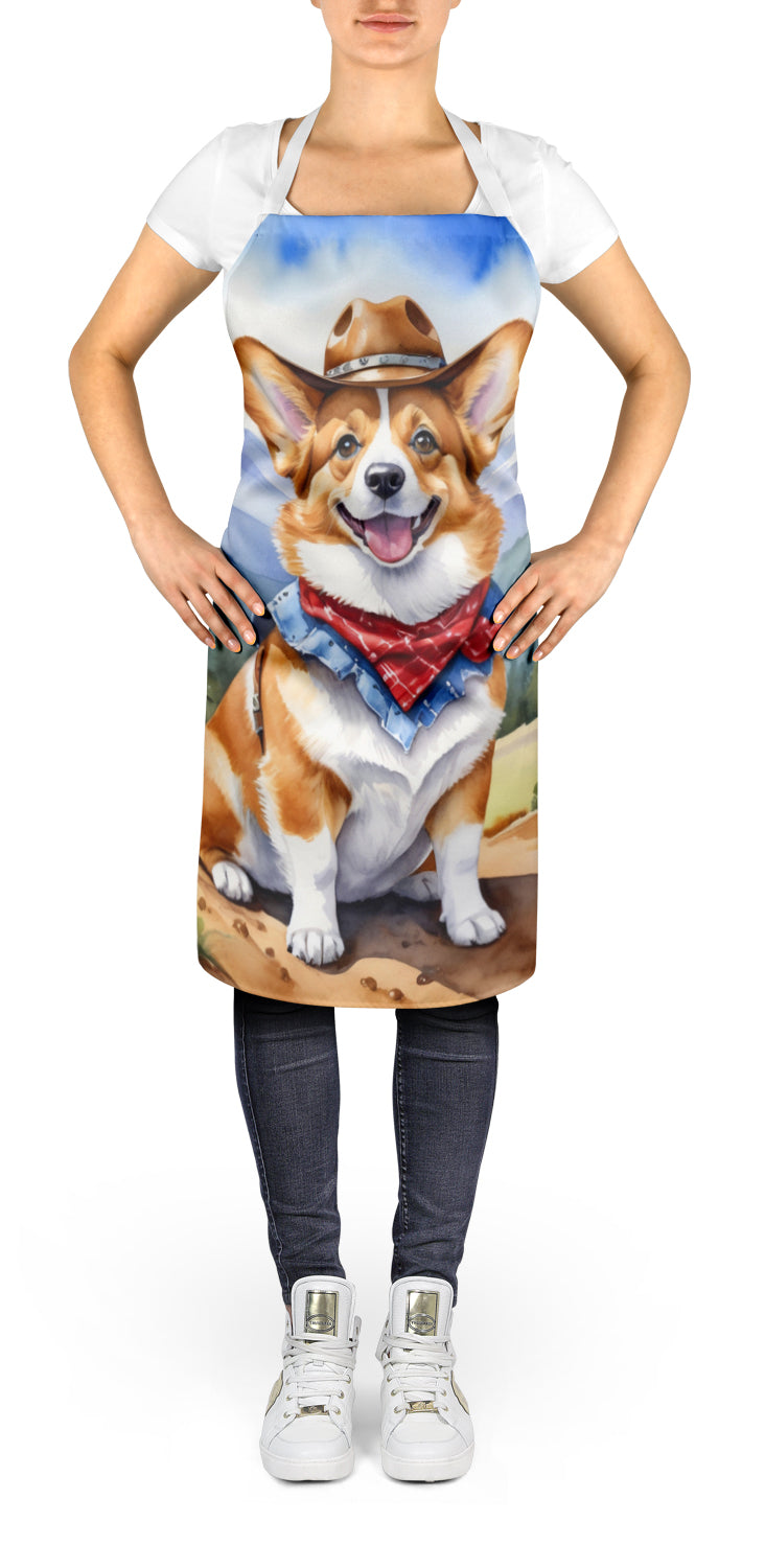 Corgi Cowboy Welcome Apron