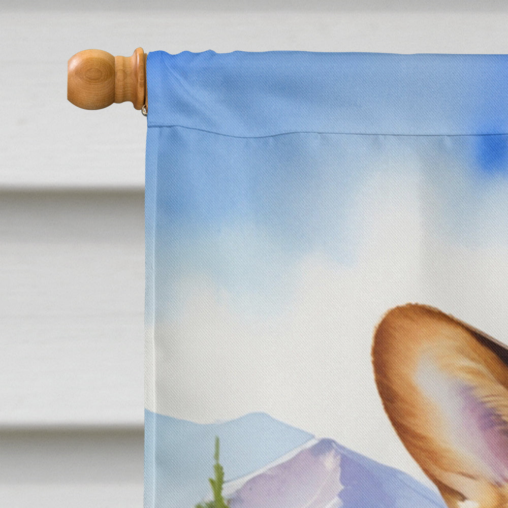 Corgi Cowboy Welcome House Flag