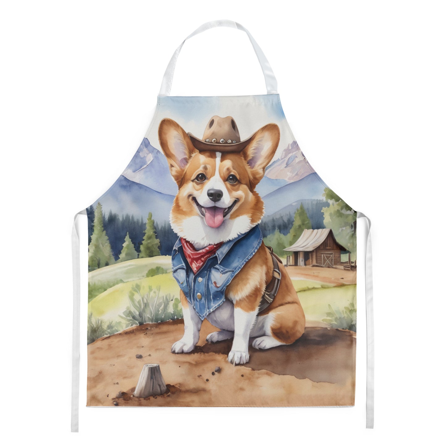 Buy this Corgi Cowboy Welcome Apron