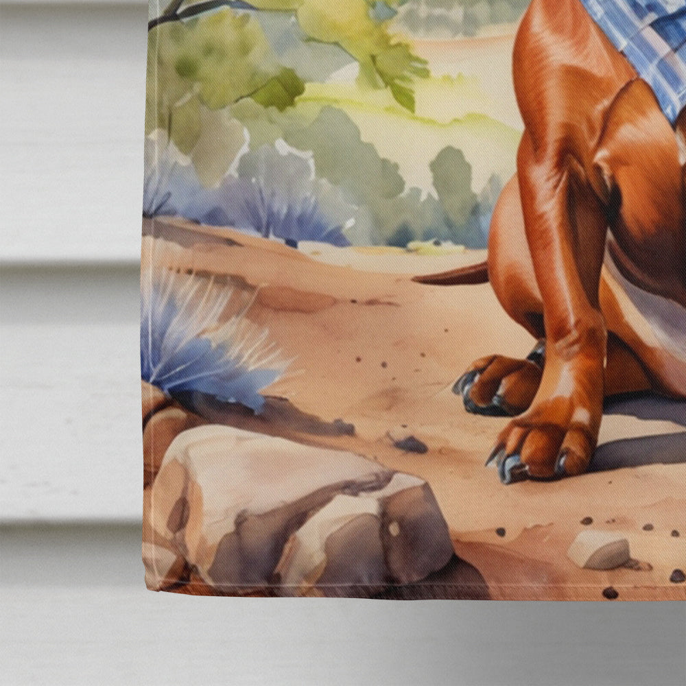 Dachshund Cowboy Welcome House Flag