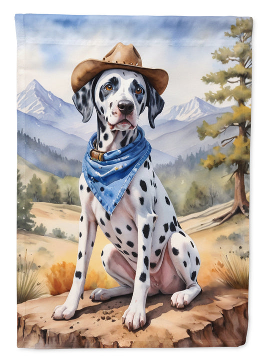 Buy this Dalmatian Cowboy Welcome House Flag