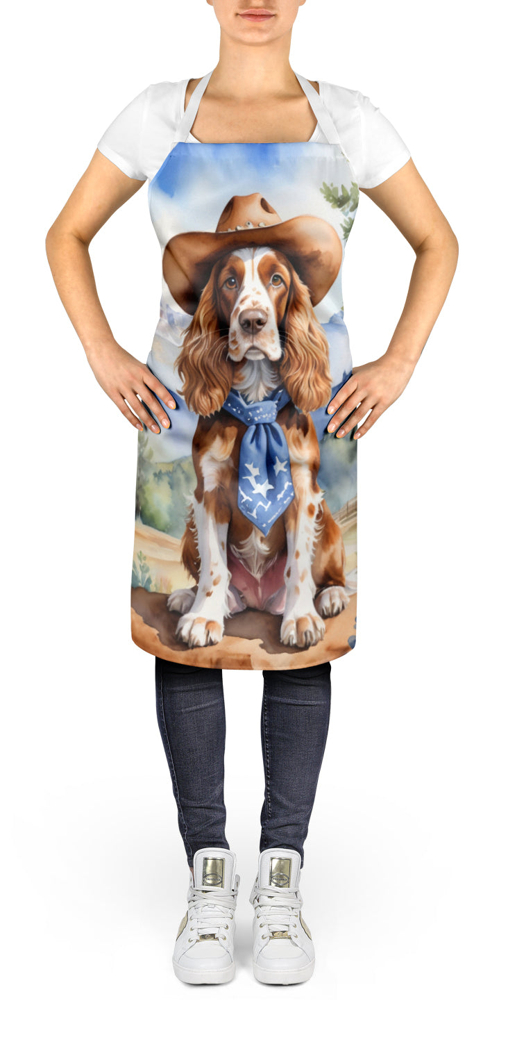 English Cocker Spaniel Cowboy Welcome Apron