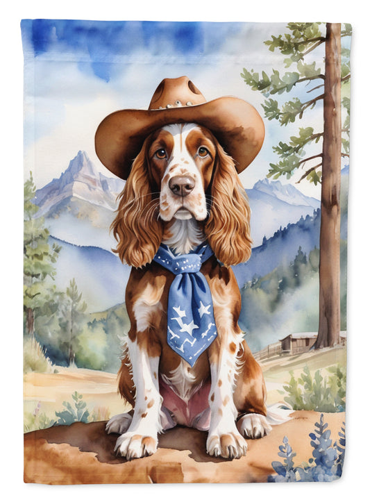 Buy this English Cocker Spaniel Cowboy Welcome House Flag