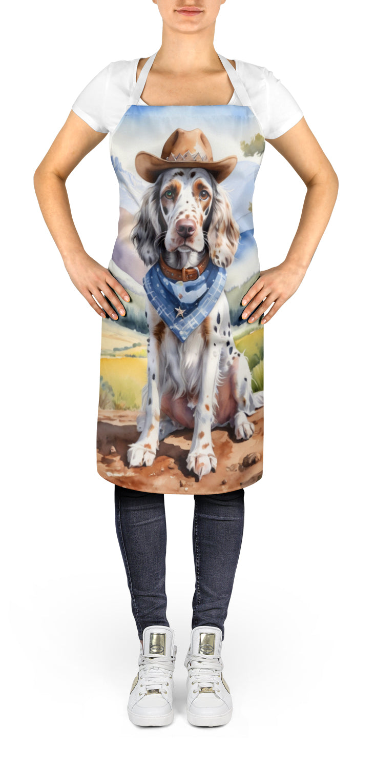 English Setter Cowboy Welcome Apron