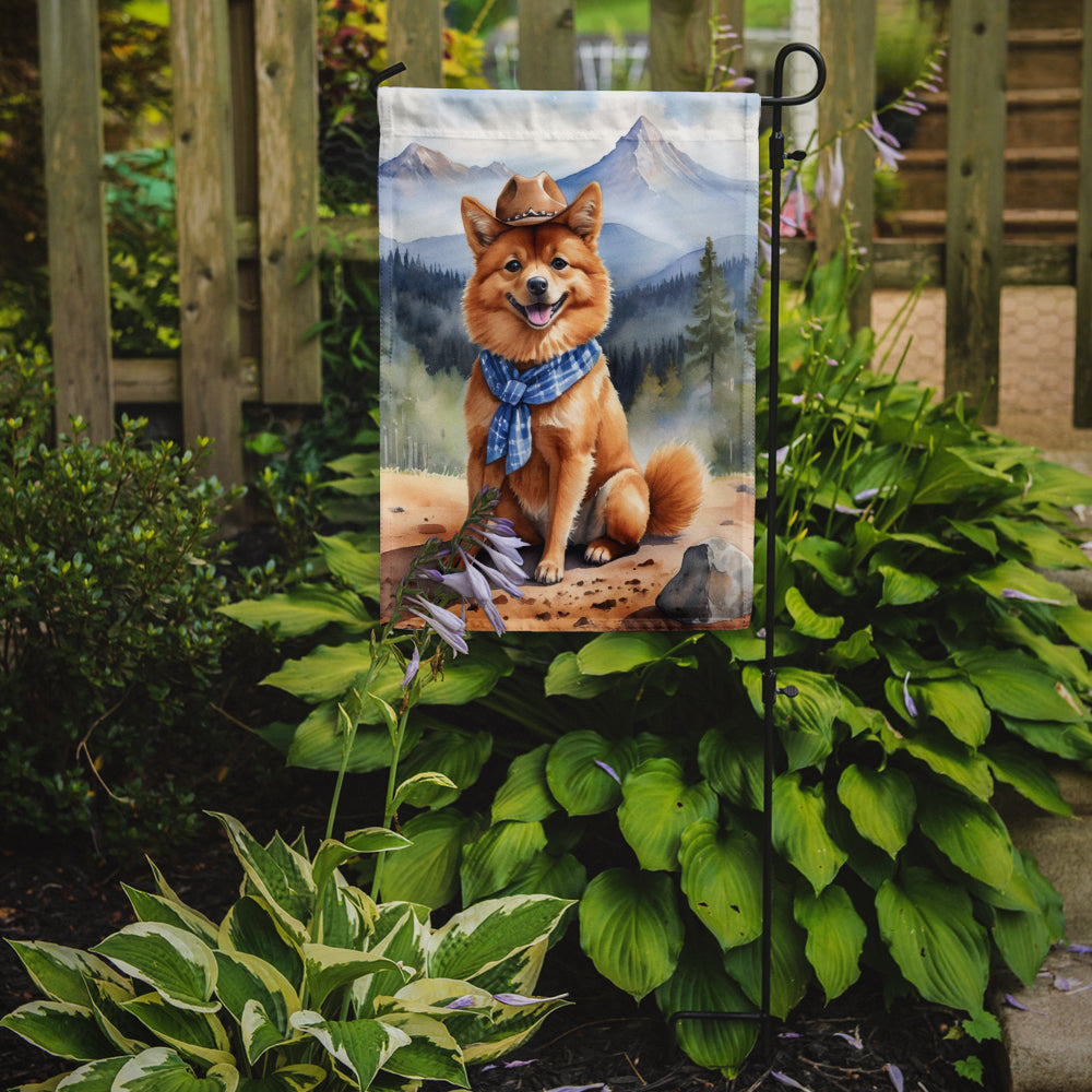 Finnish Spitz Cowboy Welcome Garden Flag