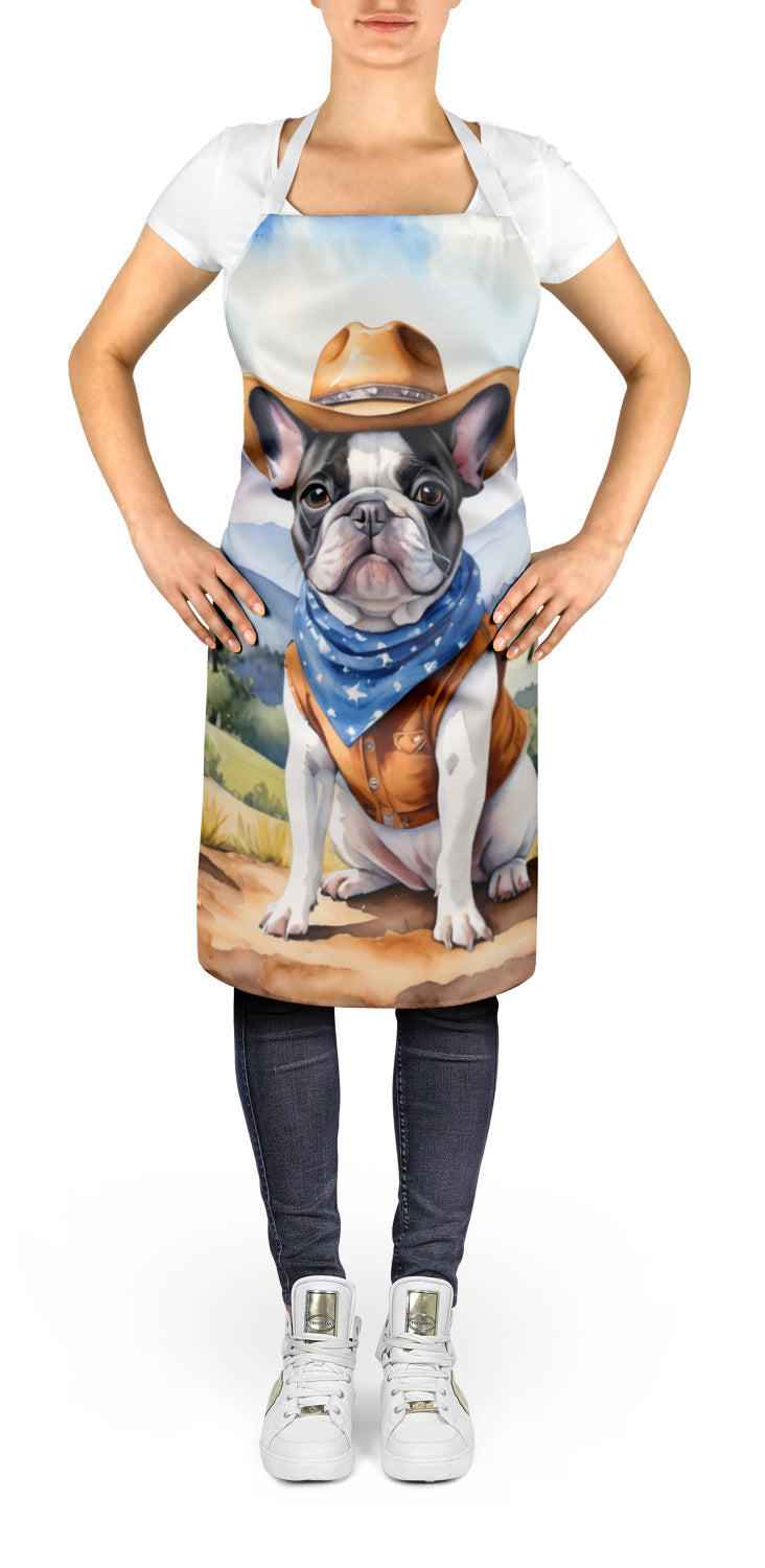 French Bulldog Cowboy Welcome Apron