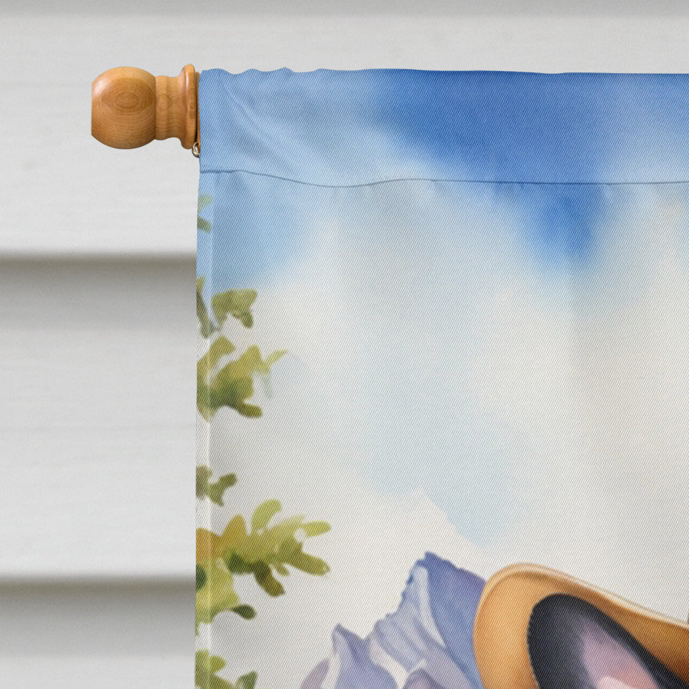 French Bulldog Cowboy Welcome House Flag