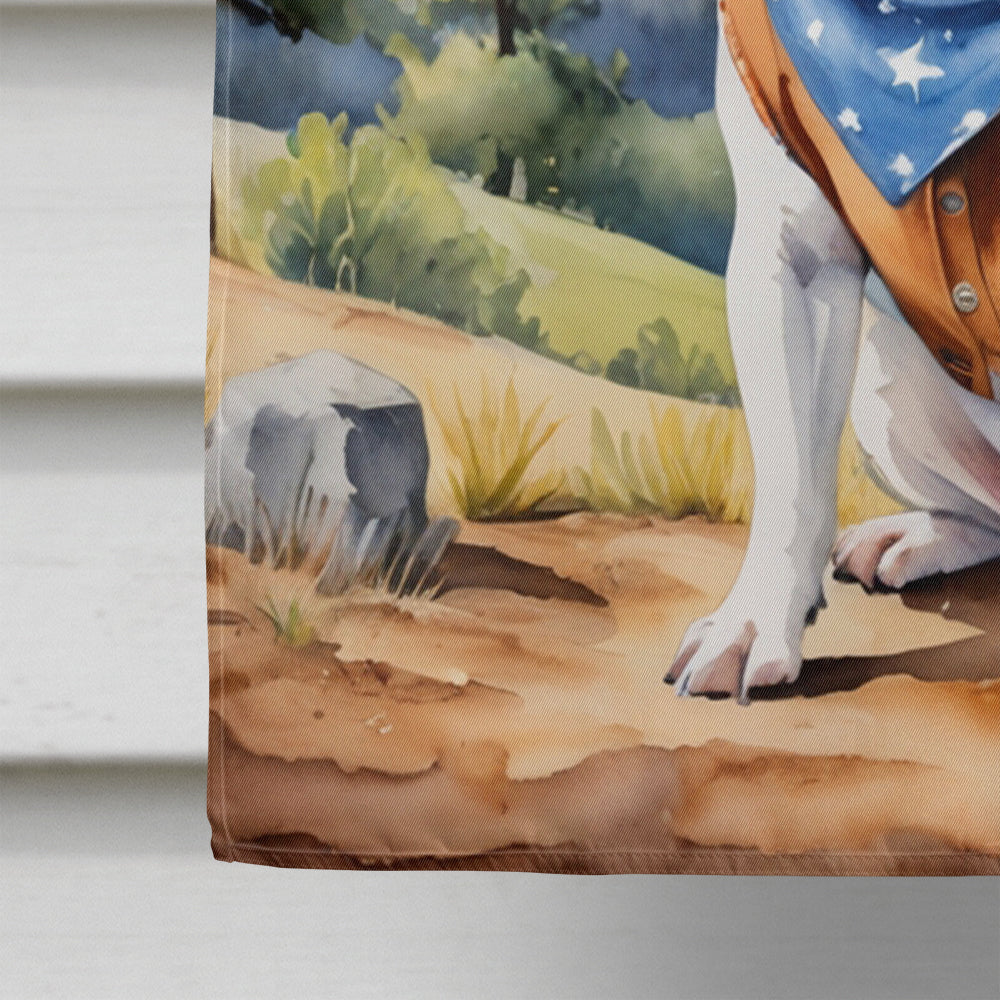 French Bulldog Cowboy Welcome House Flag