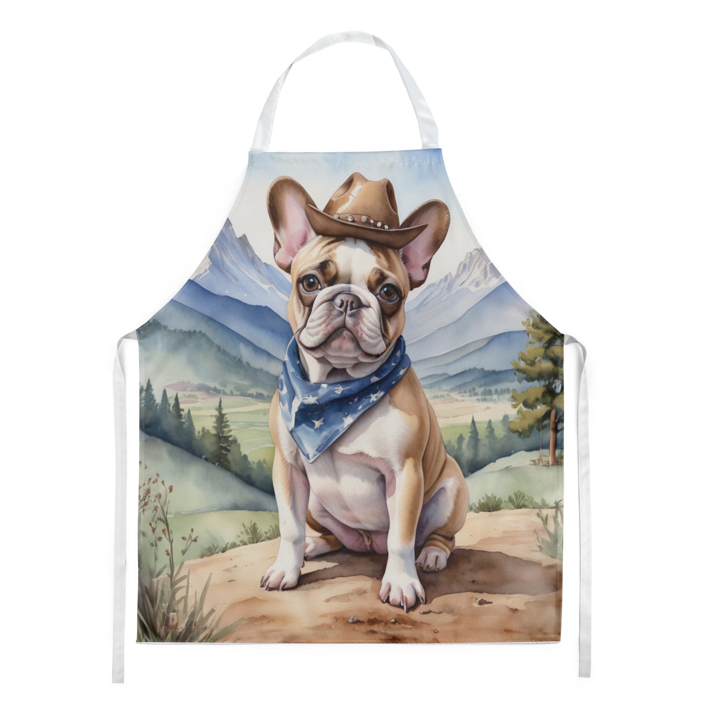 Buy this French Bulldog Cowboy Welcome Apron