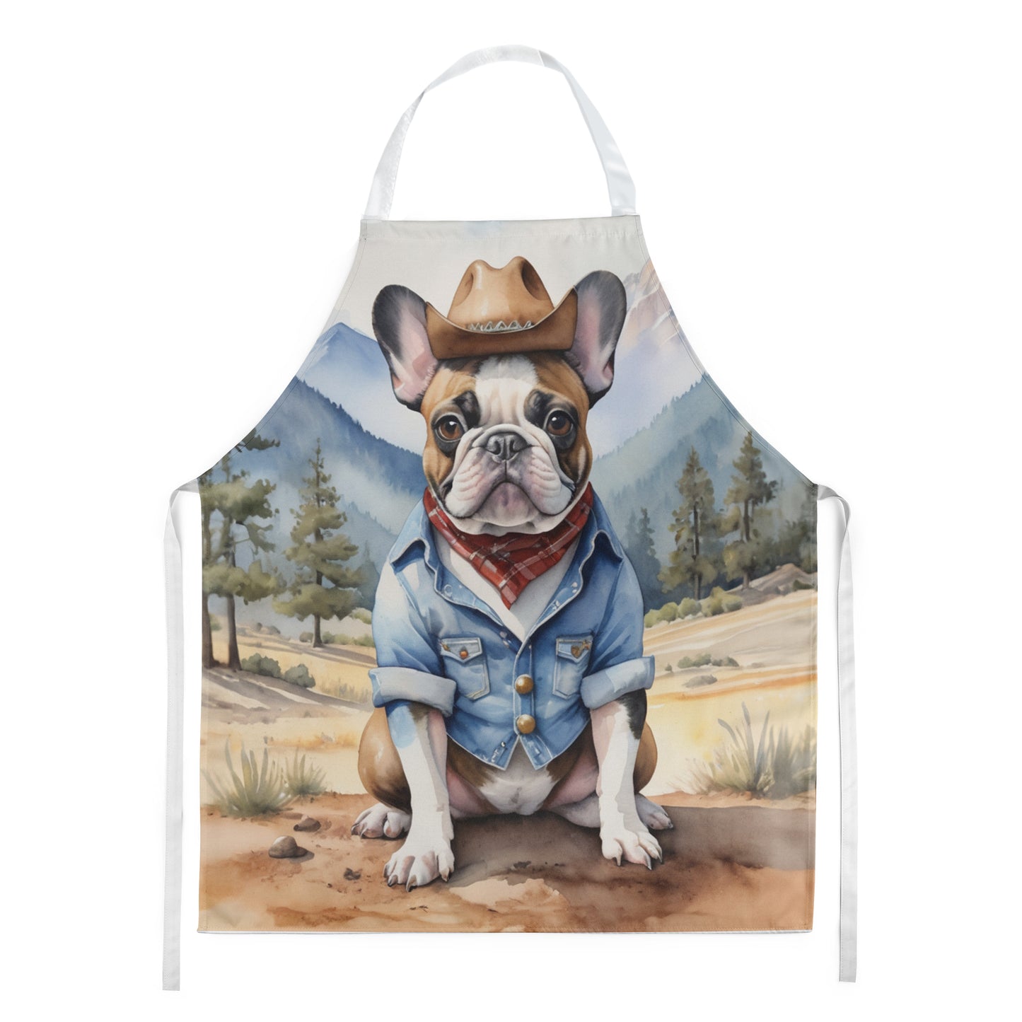 Buy this French Bulldog Cowboy Welcome Apron