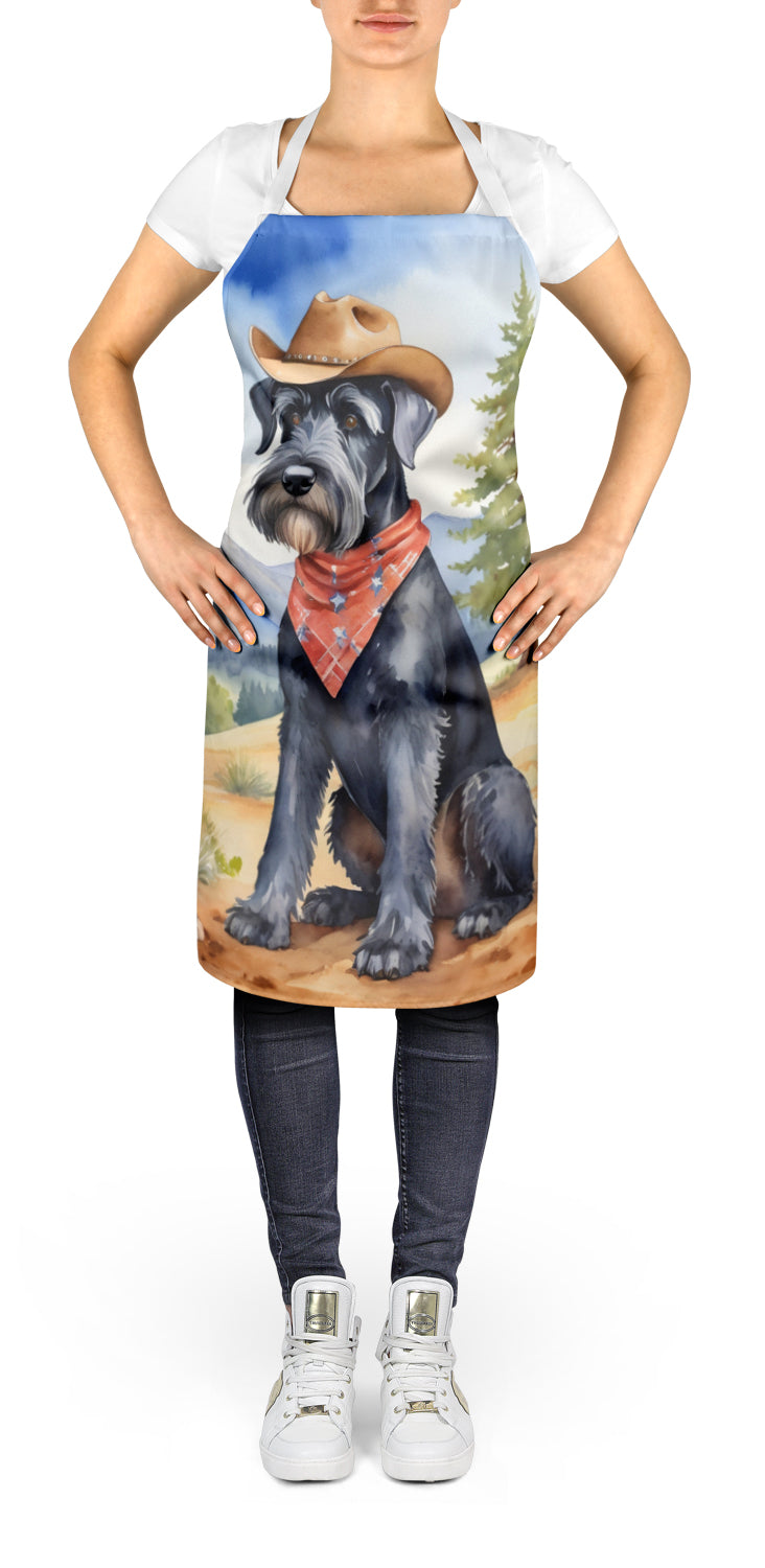 Giant Schnauzer Cowboy Welcome Apron