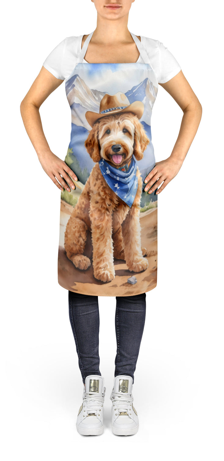 Goldendoodle Cowboy Welcome Apron