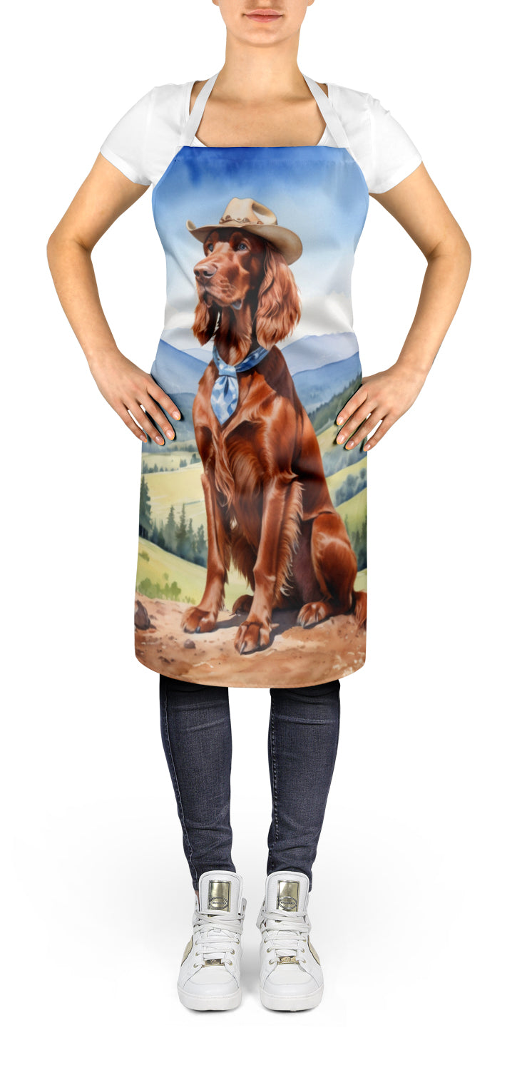 Irish Setter Cowboy Welcome Apron