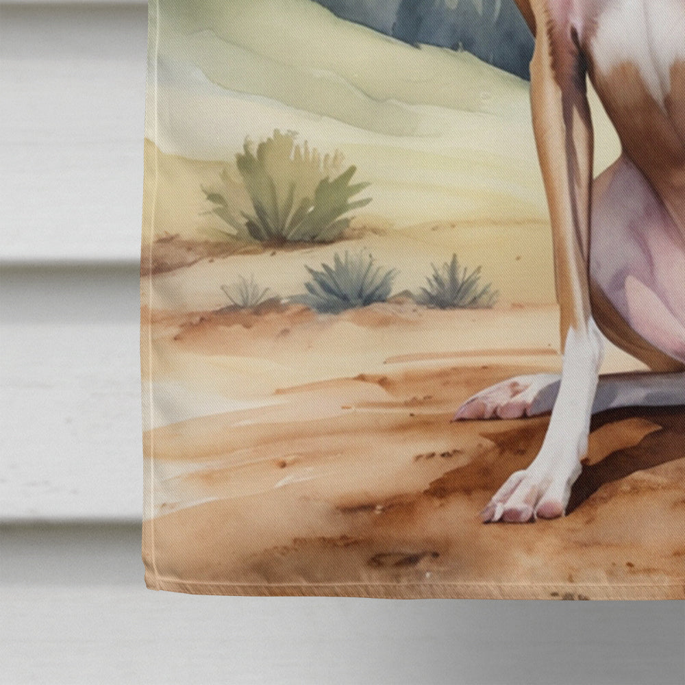 Italian Greyhound Cowboy Welcome House Flag