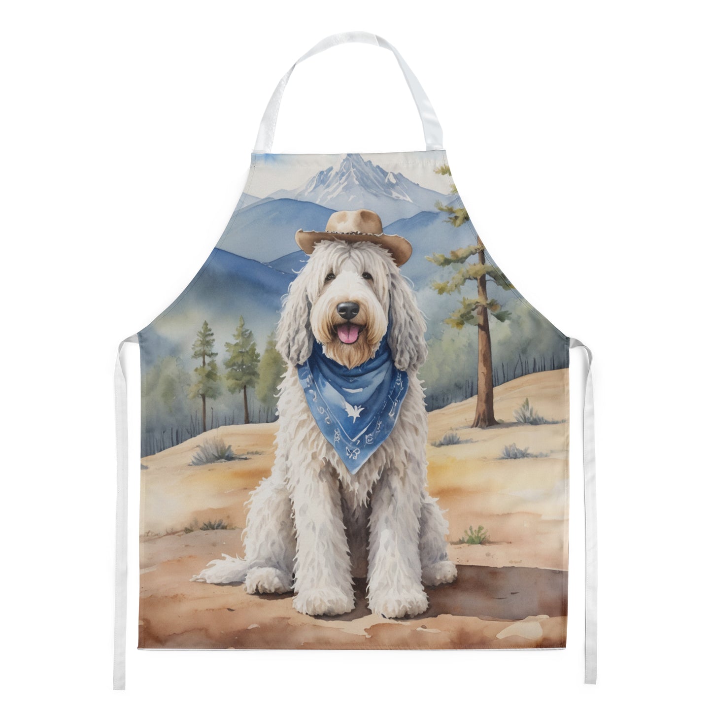 Buy this Komondor Cowboy Welcome Apron