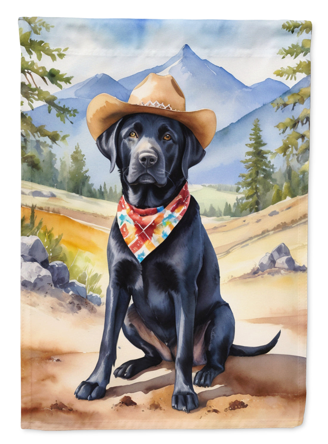 Buy this Labrador Retriever Cowboy Welcome Garden Flag