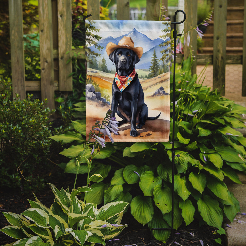 Labrador Retriever Cowboy Welcome Garden Flag