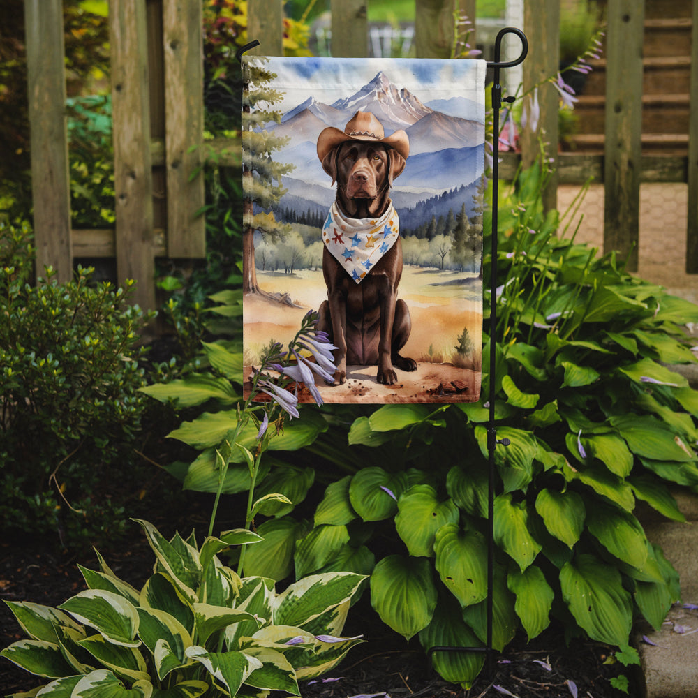 Labrador Retriever Cowboy Welcome Garden Flag