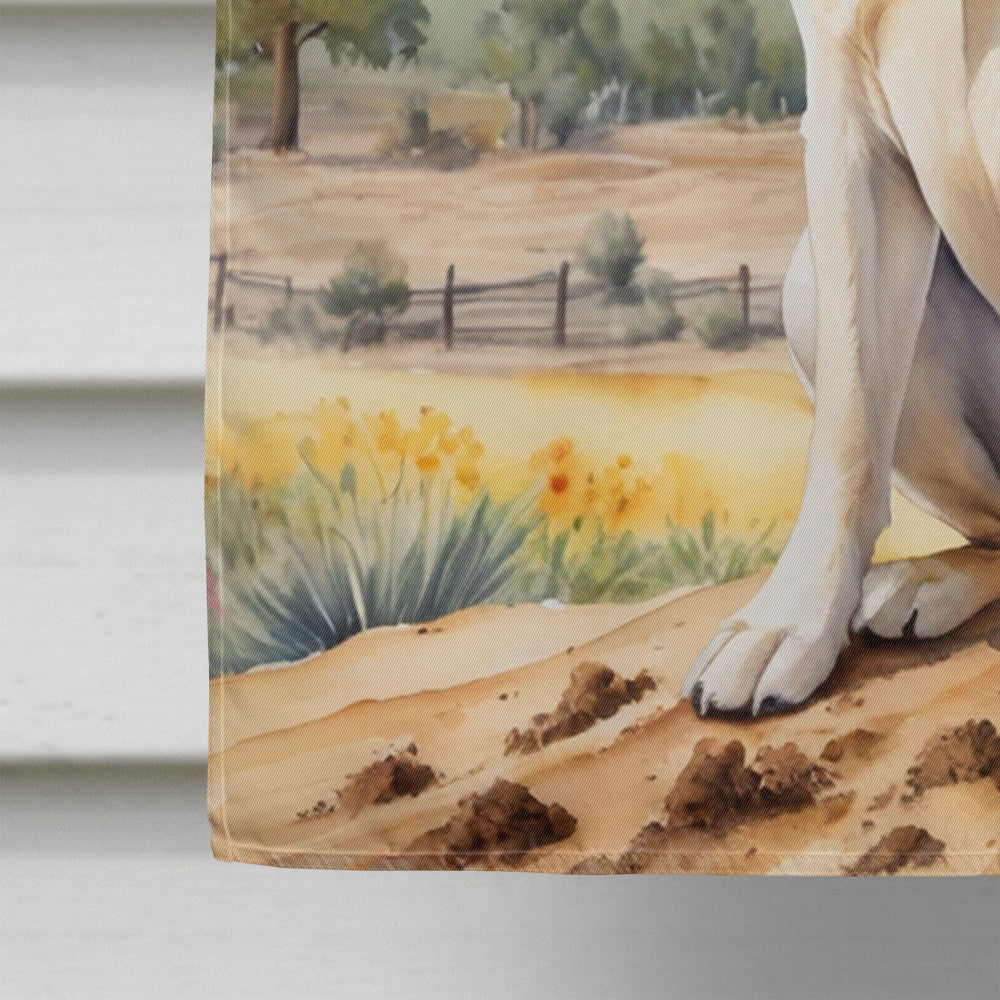 Labrador Retriever Cowboy Welcome House Flag