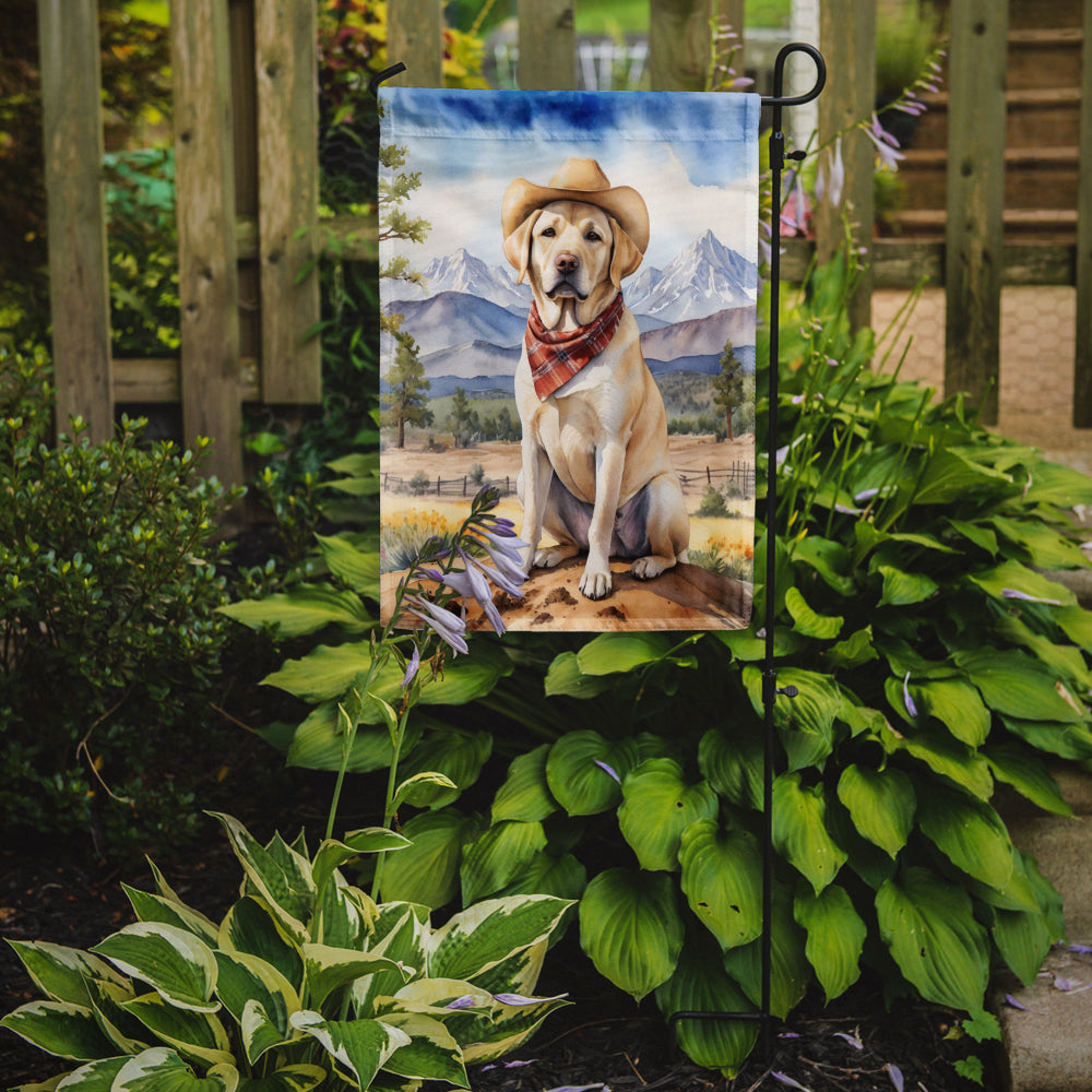 Labrador Retriever Cowboy Welcome Garden Flag