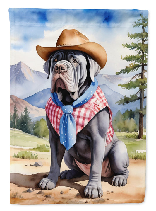 Buy this Neapolitan Mastiff Cowboy Welcome House Flag