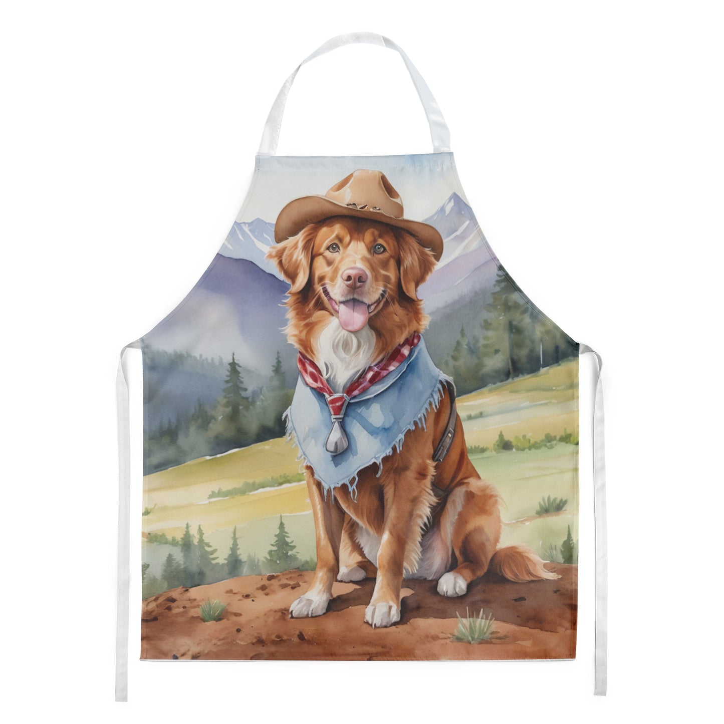 Buy this Nova Scotia Duck Tolling Retriever Cowboy Welcome Apron