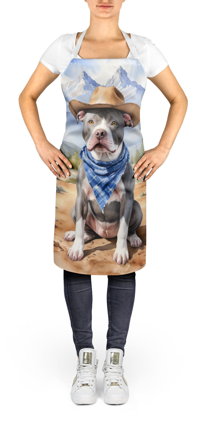 Pit Bull Terrier Cowboy Welcome Apron