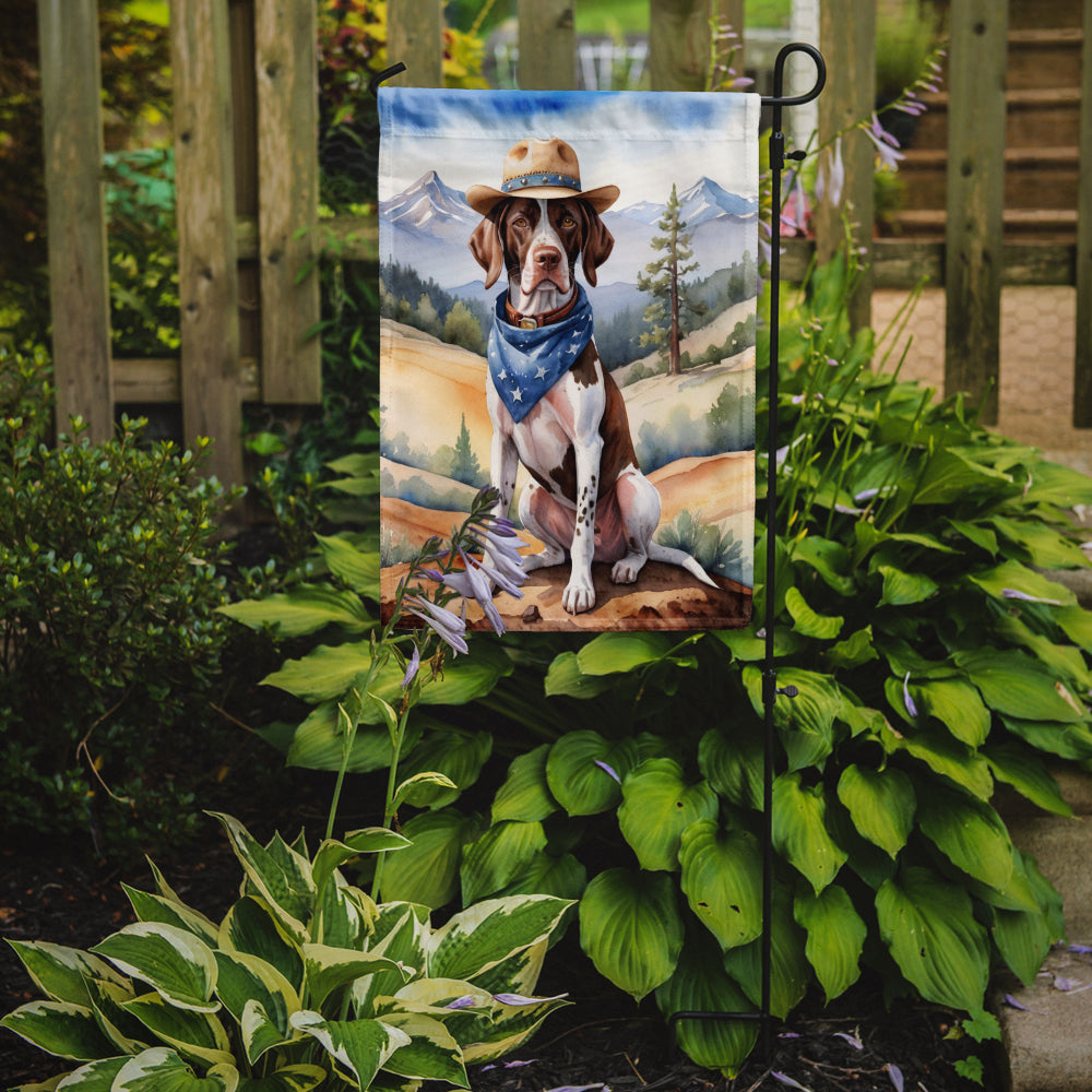 Pointer Cowboy Welcome Garden Flag
