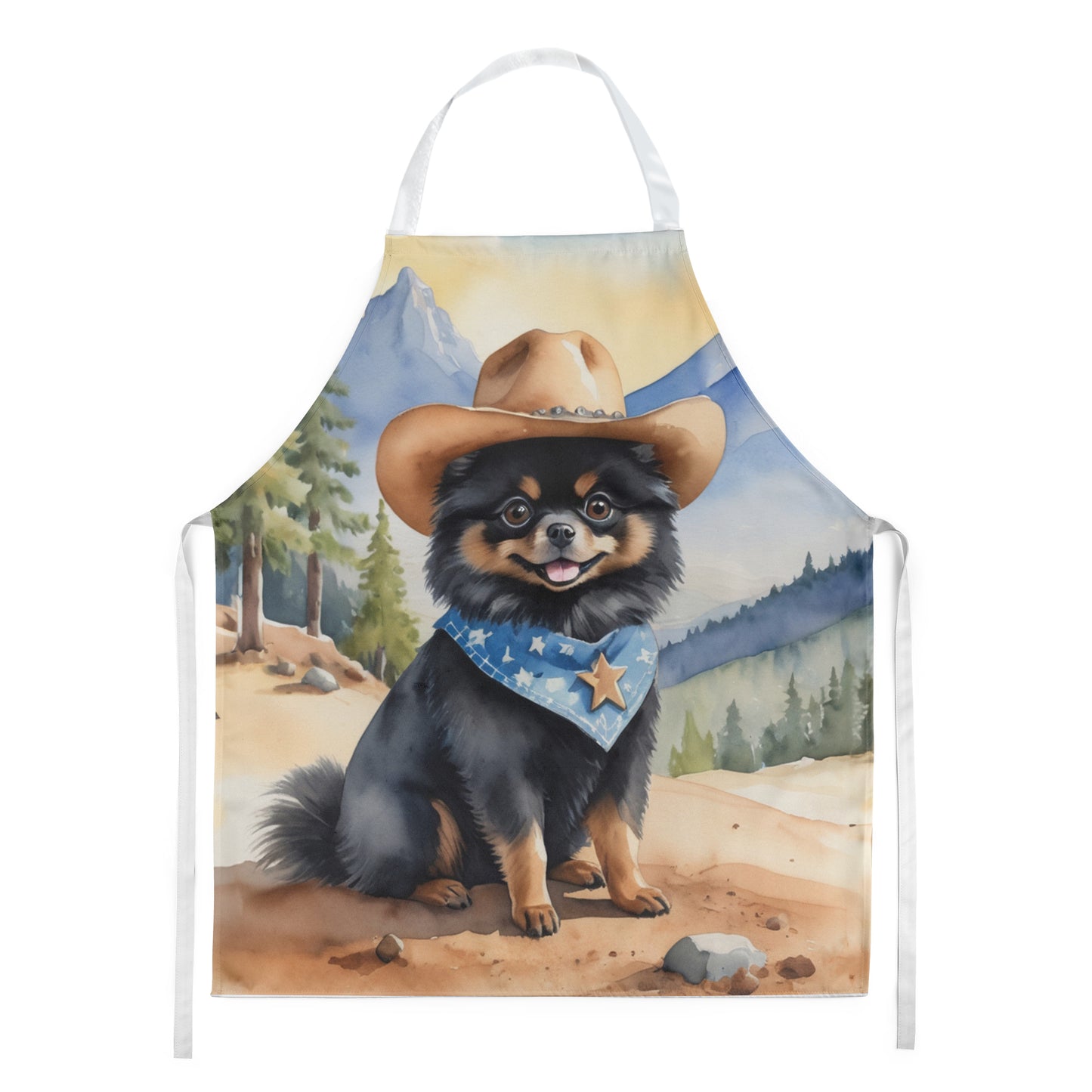 Buy this Pomeranian Cowboy Welcome Apron