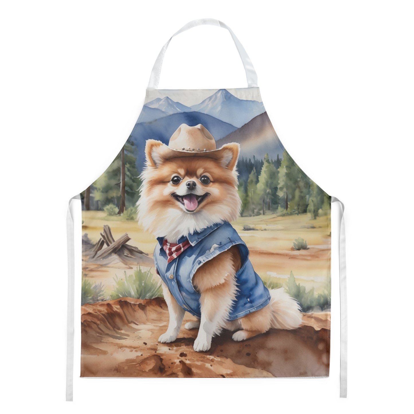 Buy this Pomeranian Cowboy Welcome Apron