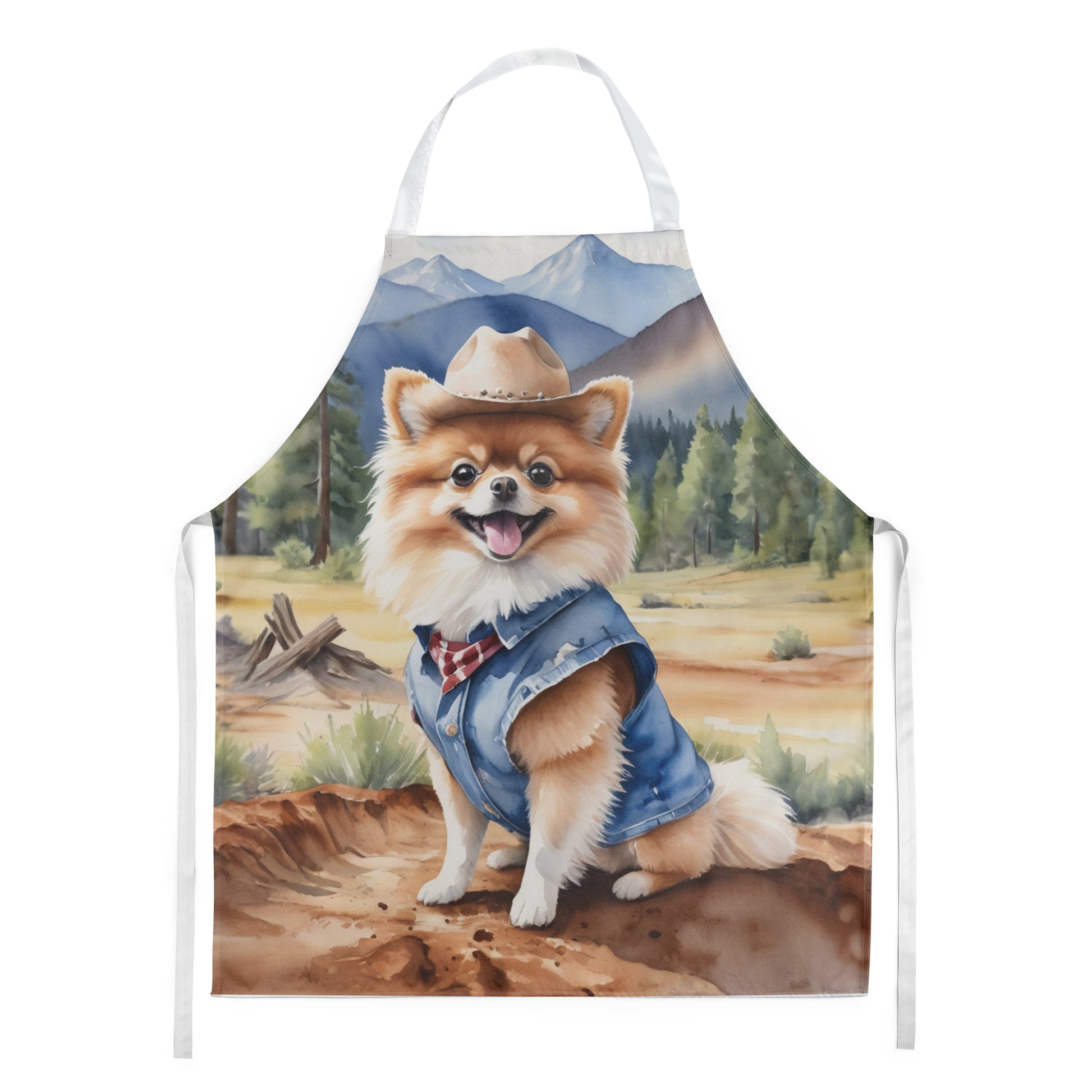 Buy this Pomeranian Cowboy Welcome Apron