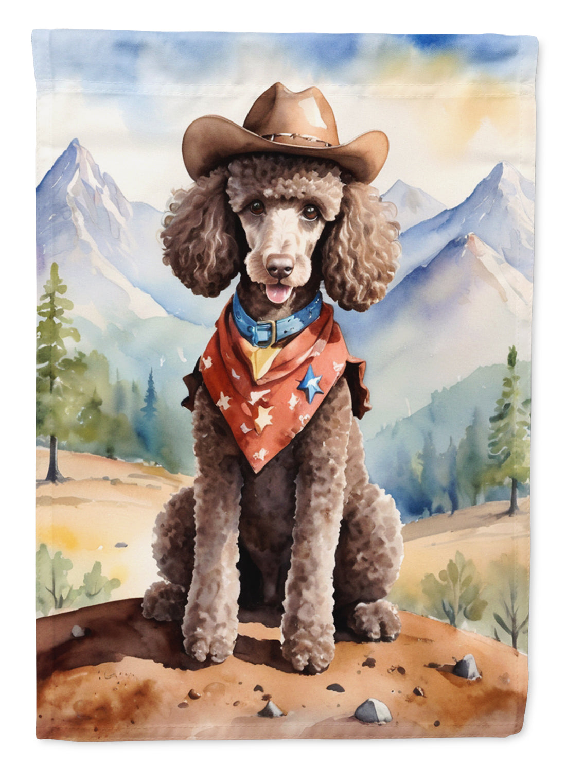 Buy this Poodle Cowboy Welcome House Flag