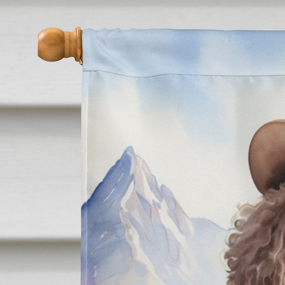 Poodle Cowboy Welcome House Flag