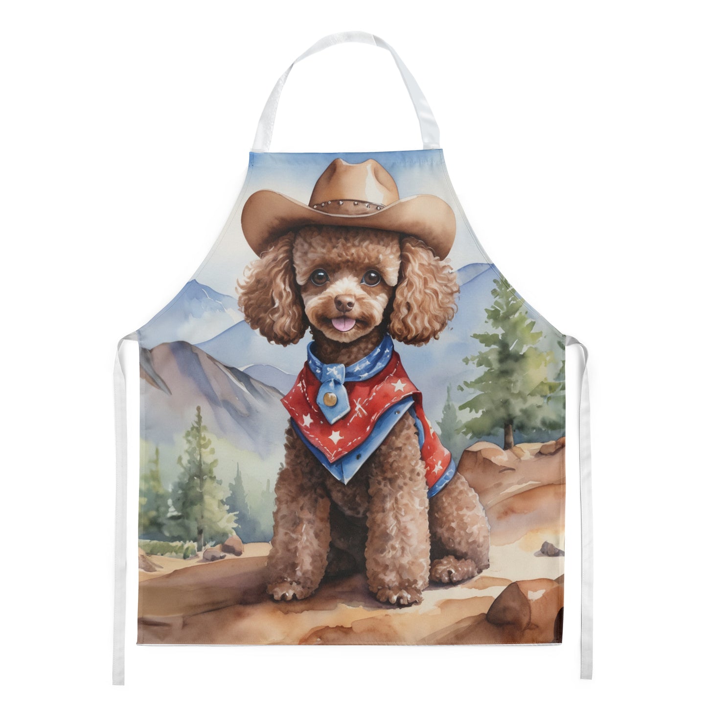 Buy this Poodle Cowboy Welcome Apron